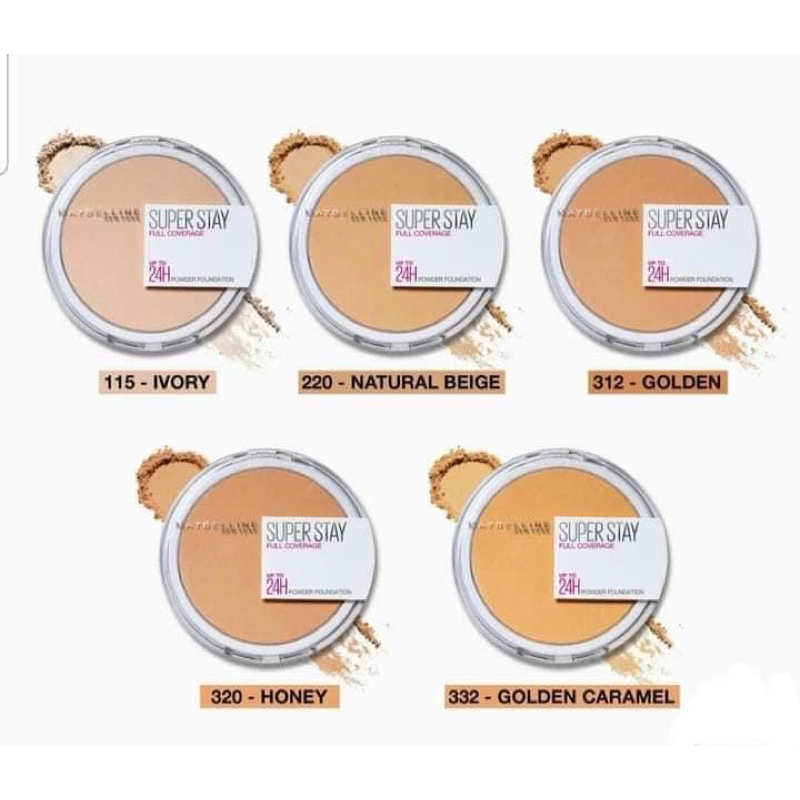 ของแท้ Maybelline New York SuperStay Powder Foundation 24hrs