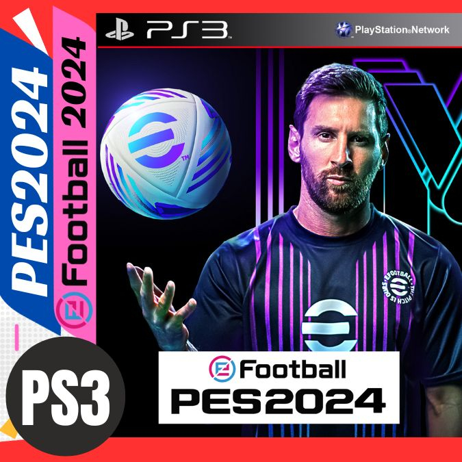 PES2024 eFootball 2024 เกมเพล3 PS3 เวอร์ชั่นใหม่ อัปเดตล่าสุด อยู่ใน USB 3.0 ของแท้ ไม่ใช้แผ่น เกมฟุตบอลวินนิ่ง