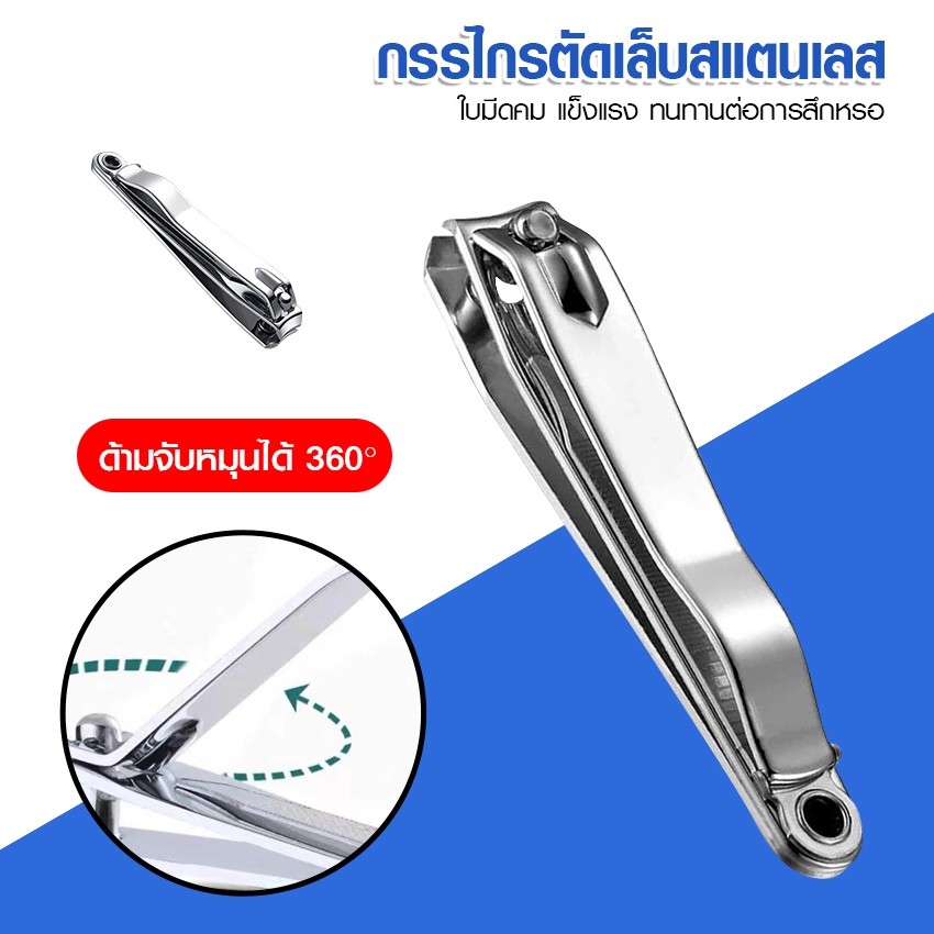 Megahouse กรรไกรตัดเล็บ ที่ตัดเล็บ Nail Clippers สแตนเลส แข็งแรง ทนทาน No.Y1777