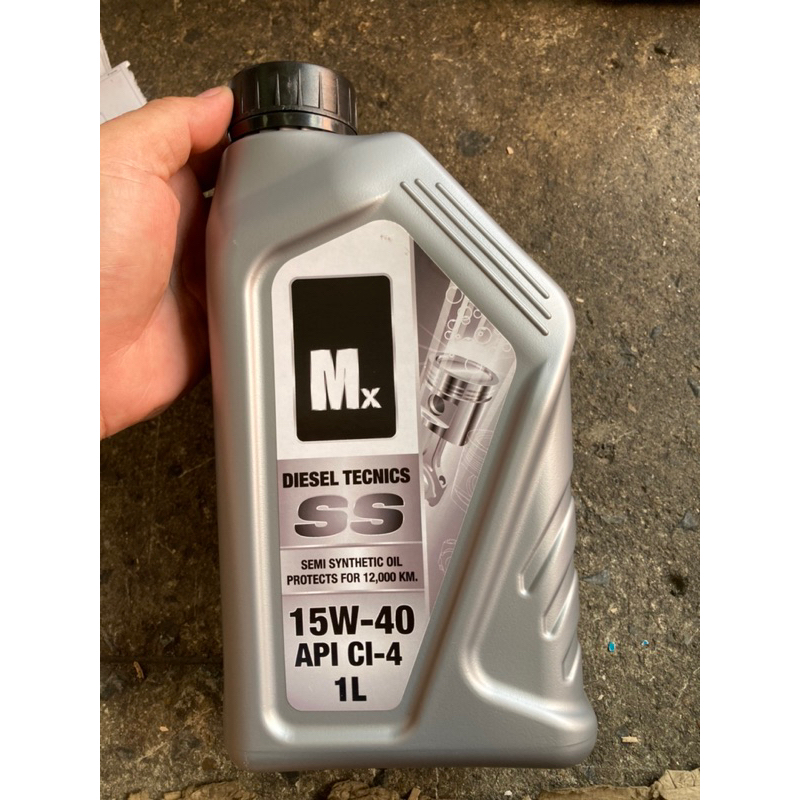 Mx Oils น้ำมันเครื่อง รถยนต์ ยี่ห้อ เอ็มเอ๊กซ์ กึ่งสังเคราะห์ดีเซล 15W-40 SS ขนาด 1 L.