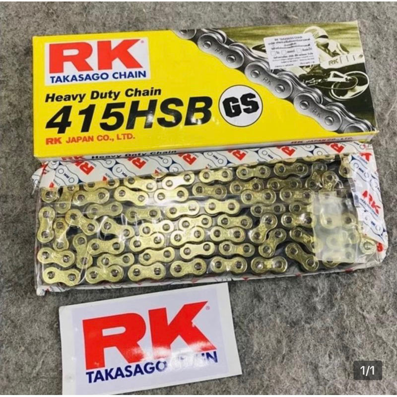 โซ่เลส ทอง โซ่แต่ง RK 415 130ข้อ  สินค้าส่งตรงจากโรงงาน ราคาถูกๆๆๆ