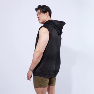 Musculo เสื้อฮู้ดดี้แขนกุดทรง โอเวอร์ไซส์