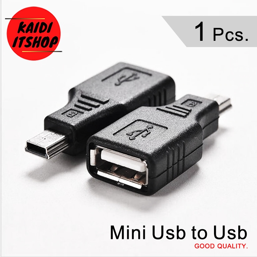 Mini USB B 5 Pin Male Plug OTG Host Adapter Converter Connector up to 480Mbps
