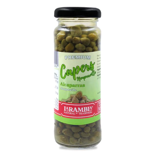 ลา แรมบลา เคเปอร์ ดองในน้ำส้มสายชู 100 กรัม - Capers Nonpareille 100g La Rambla brand