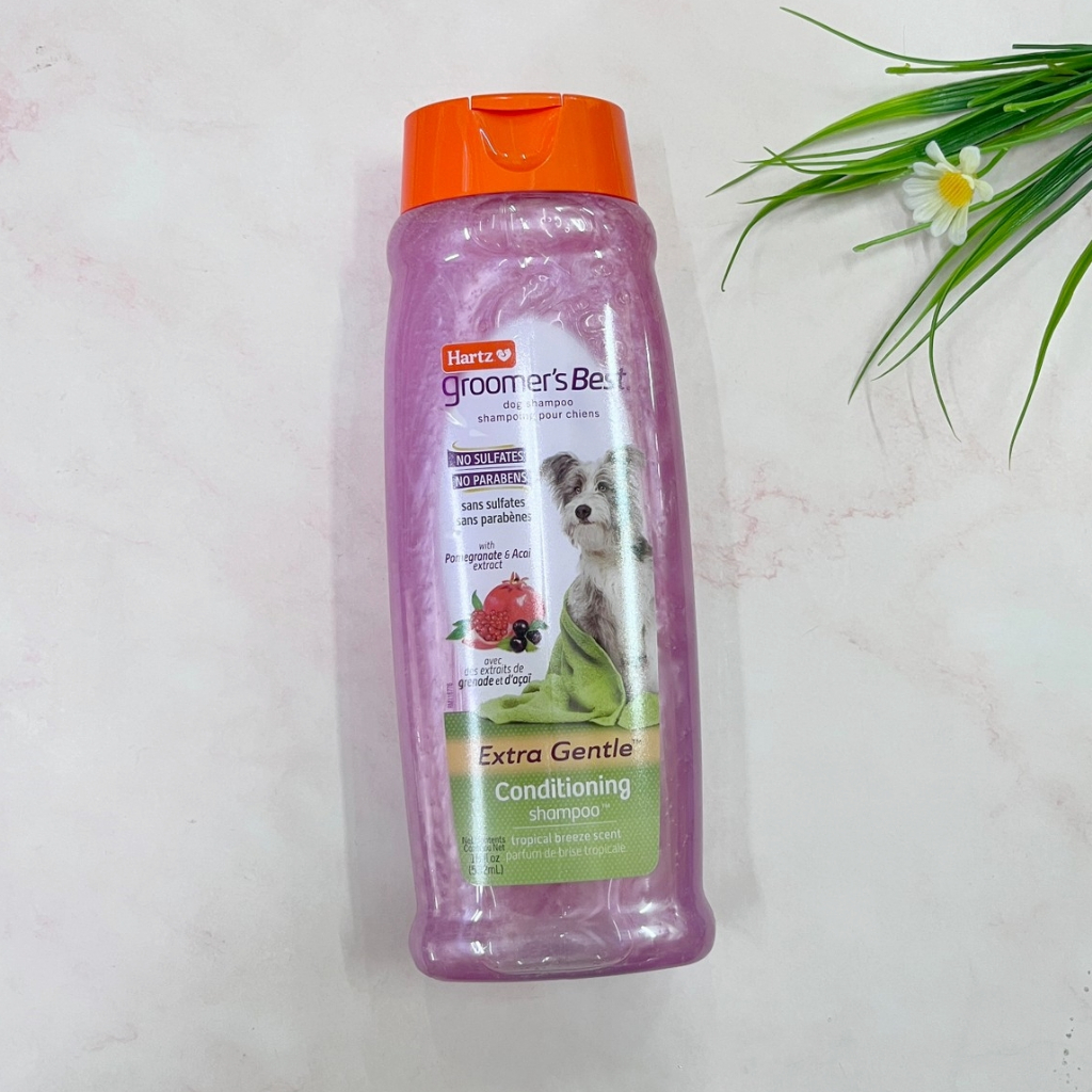 [Hartz®] Groomers Best Dog Shampoo Extra Gentle Conditioning 532 ml แชมพูสำหรับสุนัข สูตรอ่อนโยนเป็น