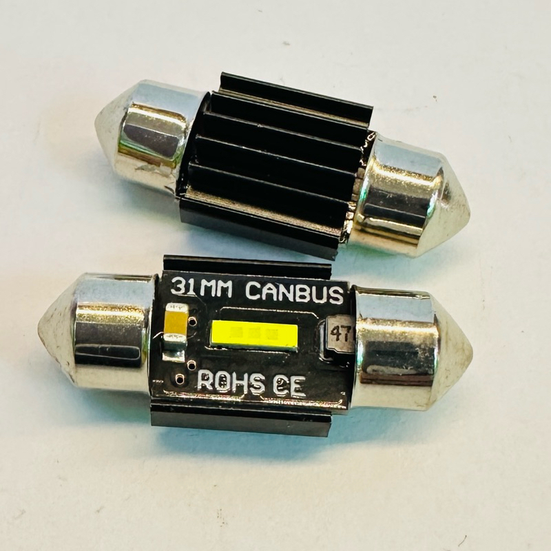 ไฟเพดานรถยนต์ 31mm’CANBUS ชิพ CSP 1860 (ชิพไฟหน้า) ความสว่างสูง แสงสีขาว 12v