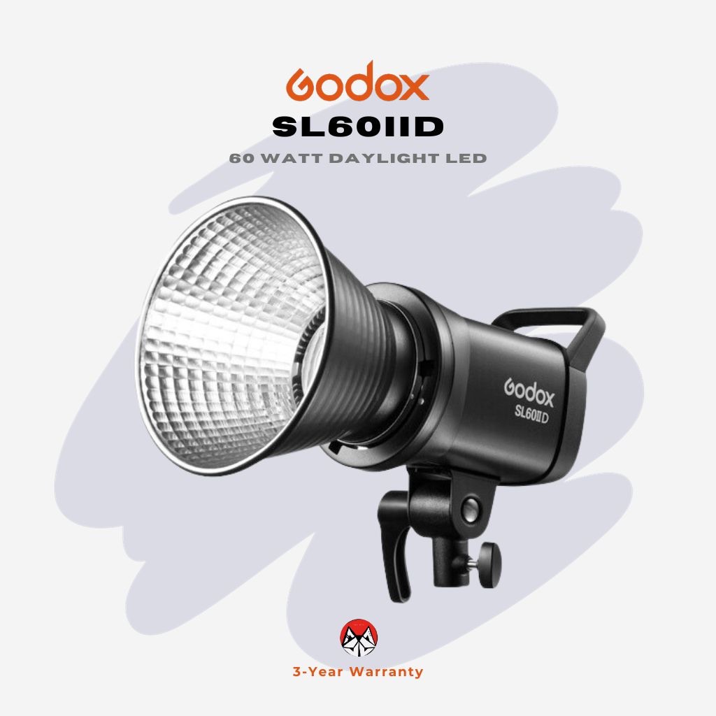 Godox SL60IID SL60IID Daylight LED Video Light ไฟต่อเนื่อง ไฟสตูดิโอ แสงสีขาว 5600K ขนาด 60Watt ประก