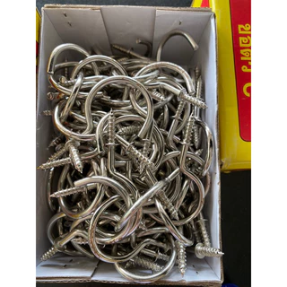 ตะขอตัวซี ตะขอ ฮุก Hooks แพ็คถุงละ 10 ตัว (ราคาต่อถุง)