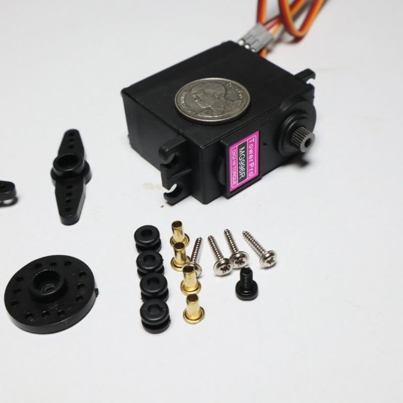 เซอร์โวมอเตอร์ แรงบิดสูง Servo motor 15kg ยี่ห้อ TowerPro ,รุ่น MG966R เซอร์โวแรงบิดสูง สำหรับ RC บั