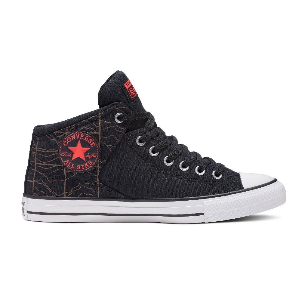 CONVERSE รองเท้าผ้าใบ SNEAKERS คอนเวิร์ส CTAS HIGH STREET FUTURE UTILITY MID BLACK - A05556CM_H3BKXX UNISEX สีดำ