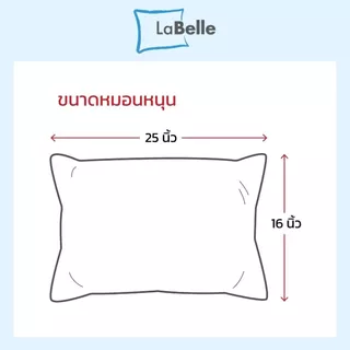 หมอนหนุน Labelleใยสังเคราะห์ 100% รุ่น extra