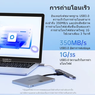 OLYPS USB Hub 3.0 High Speed 4-in-1 Reader Card Type-C Adaptor for Laptop Macbook/U Disk/Hard Disk