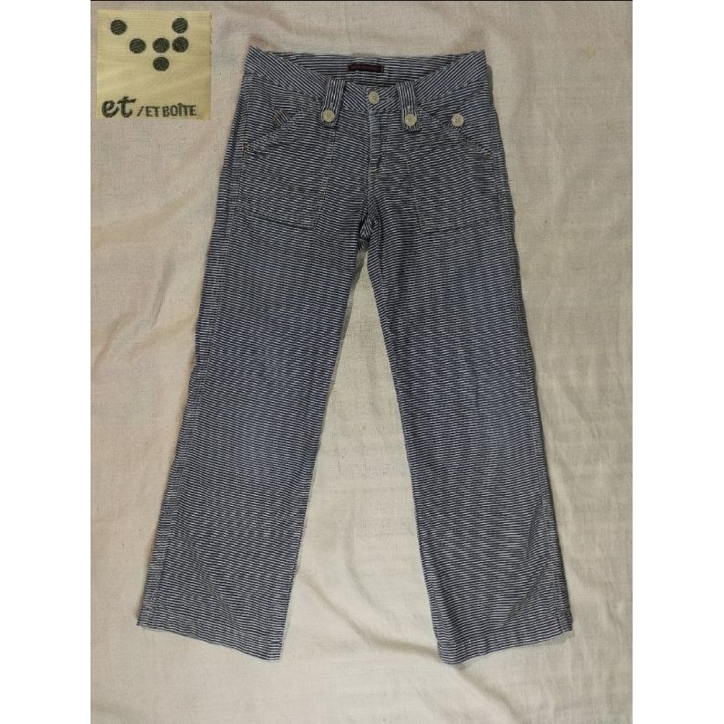Et boite made in nippon Brand_2nd hand กางเกงขายาว วัสดุผ้าฝ้าย 💯%/ Made in Japan 🇯🇵 / แท้มือสองกระส