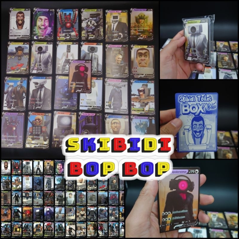 พร้อมส่ง! การ์ด Skibidi Toilet จำนวน 23 - 25 ใบ มีท่าไม้ตายทุกตัว มาพร้อมค่าพลัง HP และ ATK ราคาถูกม