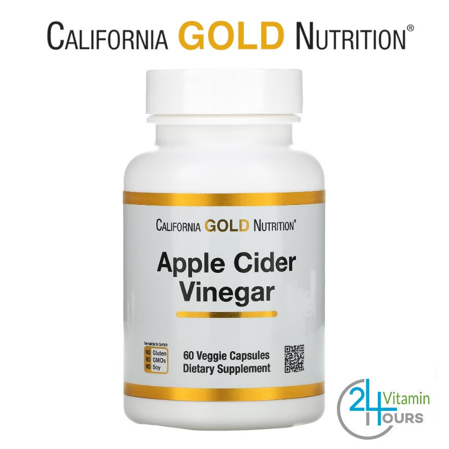 < พร้อมส่ง >  California Gold Nutrition, Apple Cider Vinegar, 60 แคปซูล