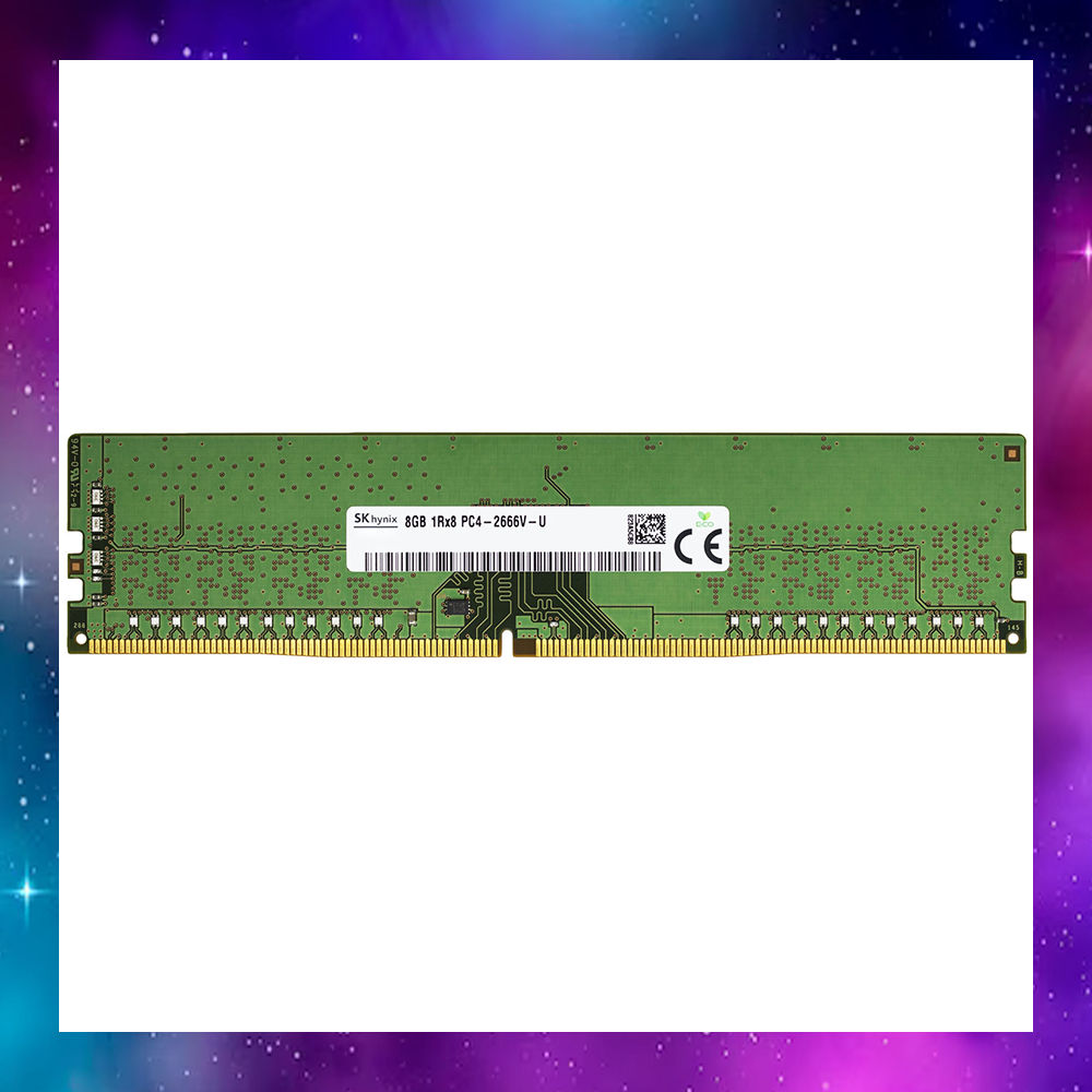 8GB (8GBx1) DDR4 BUS2666 RAM PC (แรมพีซี) SK Hynix 1Rx8 ใช้งานปกติ