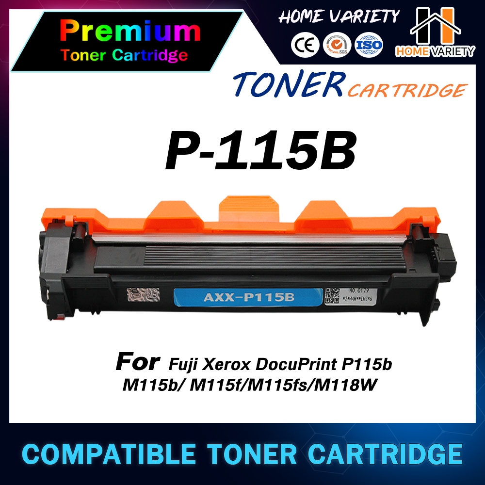 HOME Toner หมึกเทียบเท่า P115B (1-2 ตลับ) /P115/115B/115 For Fuji Xerox DocuPrint P115b/P115w/M115b