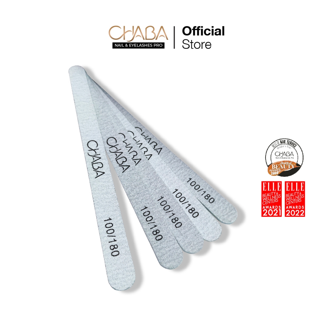ตะไบหยาบทรงมน 100/180 ของ CHABA nail