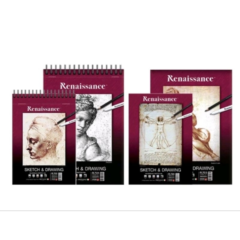 สมุดสเกตซ์เรนาซองค์ Renaissance Sketch and Drawing R701 R702 R703 และ R704