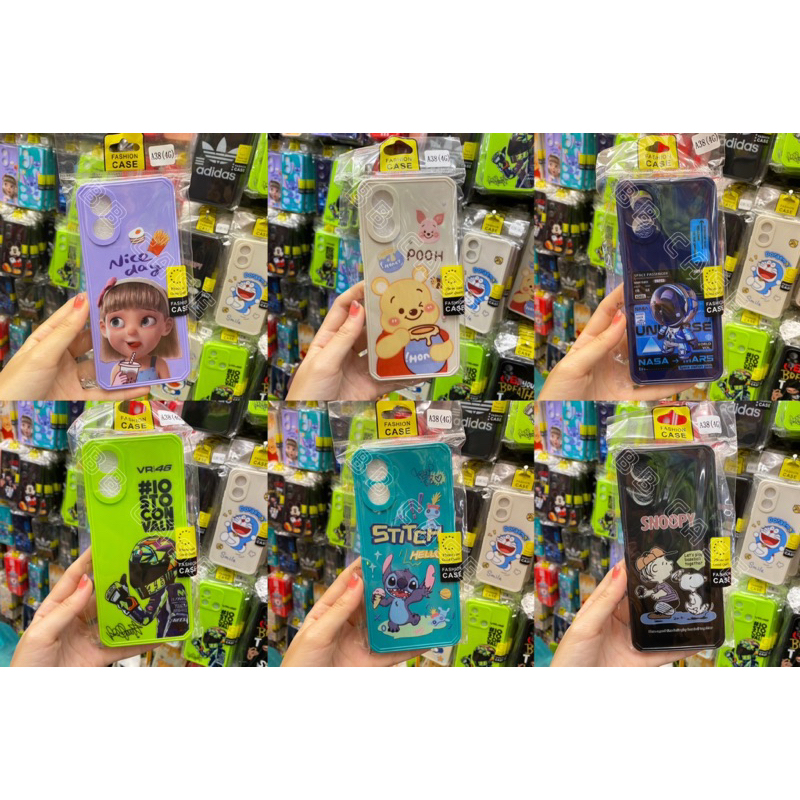 เคสTPUลายการ์ตูน รุ่น OPPO A38 4G/A18/A58 4G/A78 4G/A58 5G/A78 5Gตรงรุ่น (มี12ลาย) รูปตัวอย่าง สินค้าพร้อมจัดส่งในไทย