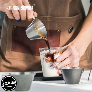 JARIO x MHW-3BOMBER ถ้วยตวงสแตนเลสปากแหลม100ml MHW-3BOMBER Stainless Steel Measuring Cup