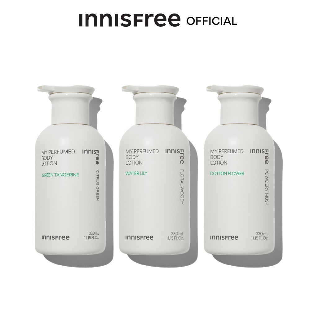 innisfree My perfumed body lotion (330ml)  อินนิสฟรี โลชั่นผิวกาย ผิวชุ่มชื้นยาวนาน ไม่เหนียวเหนอะหนะ กลิ่นหอมสดชื่น