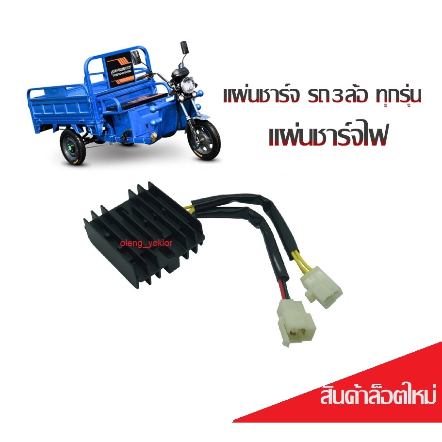 แผ่นชาร์ทไฟเครื่องยนต์สูบตั้ง (เครื่องจีน) แผ่นชาร์ท รถ3ล้อ จีน อะไหล่เดิมสำหรับรถ3ล้อจีนเท่านั้น