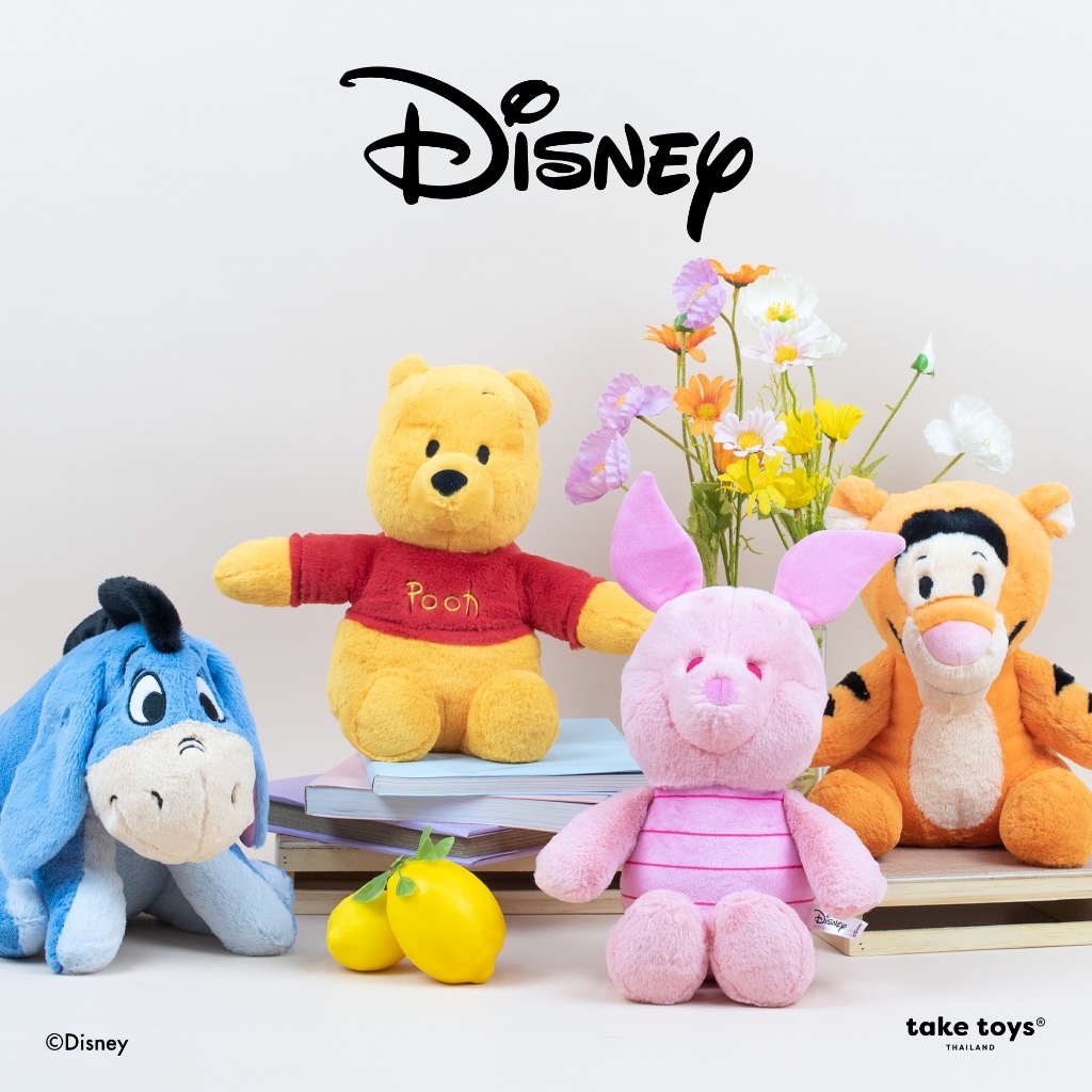 Disney HM Classic Plush-Winnie The Pooh and Friends ตุ๊กตาหมีพูห์และผองเพื่อน