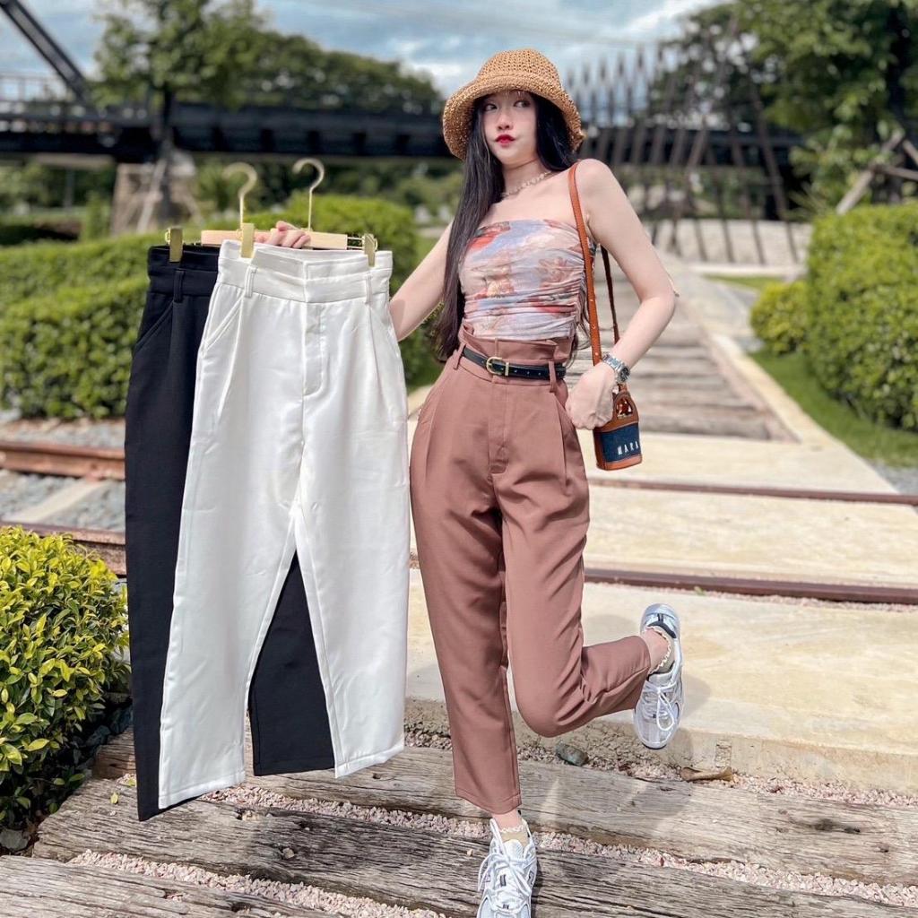 TT27 : MAXI PANTS กางเกงเอวจีบ ขายาว