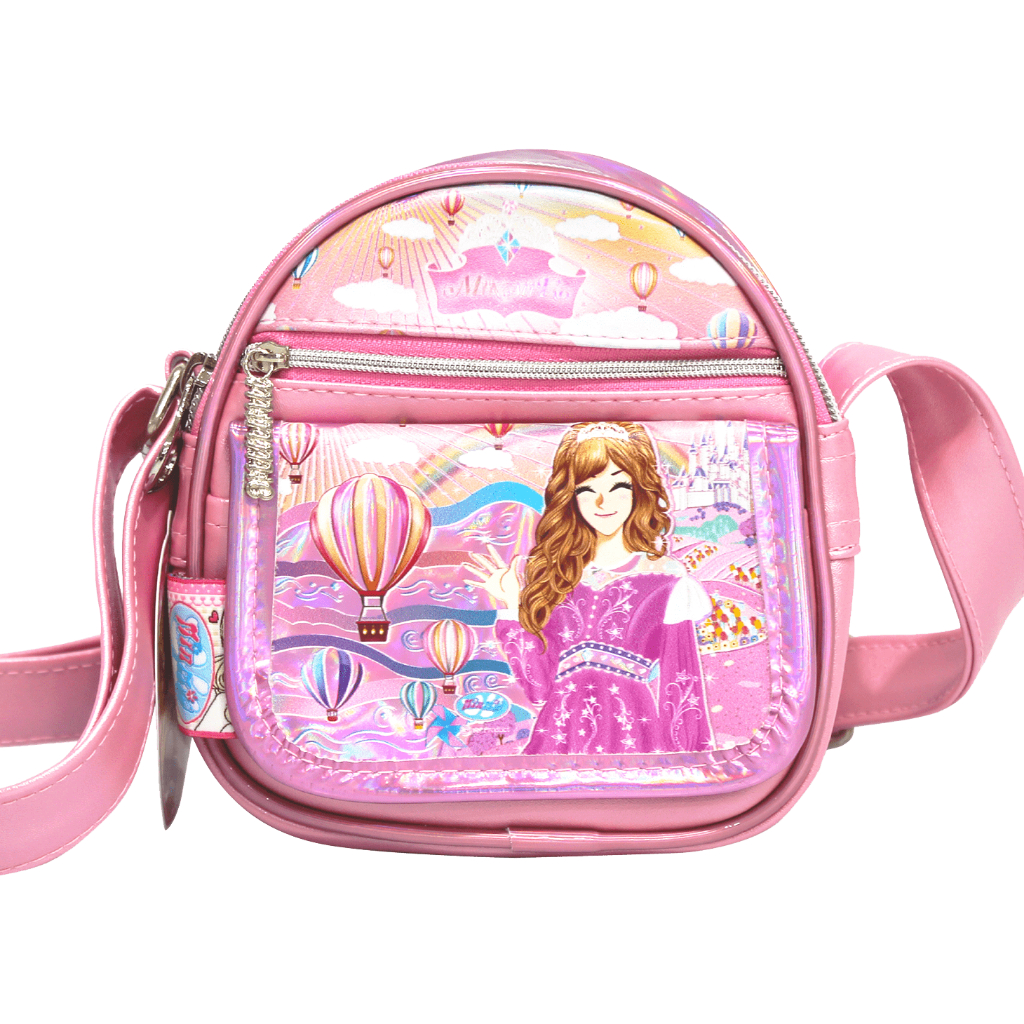 Minmie กระเป๋าสะพายข้าง Sling bag เจ้าหญิง 3 สี ทรงกลม-เหลี่ยม เหมาะสำหรับใช้งานได้ทุกวัน