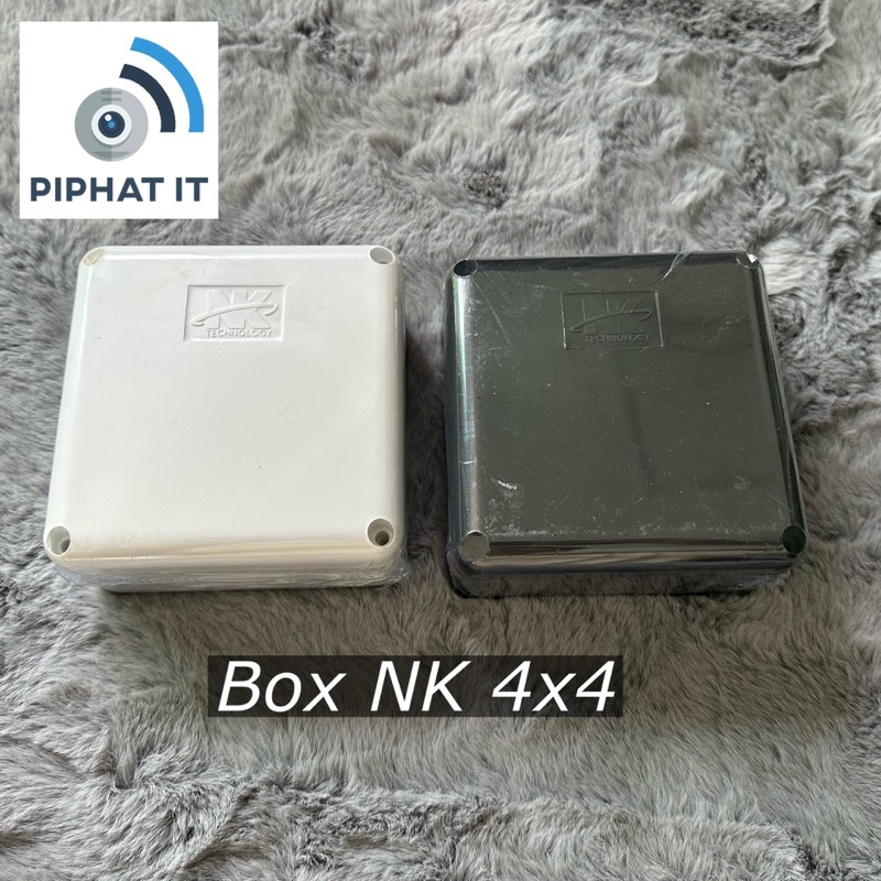 NK กล่องกันน้ำ 4X4 นิ้ว สีขาว และ สีดำ สำหรับงาน CCTV และงานไฟฟ้า
