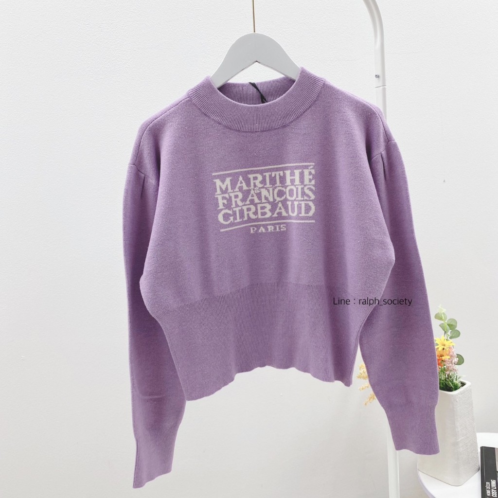 Marithe W Classic Logo CROPPED knit