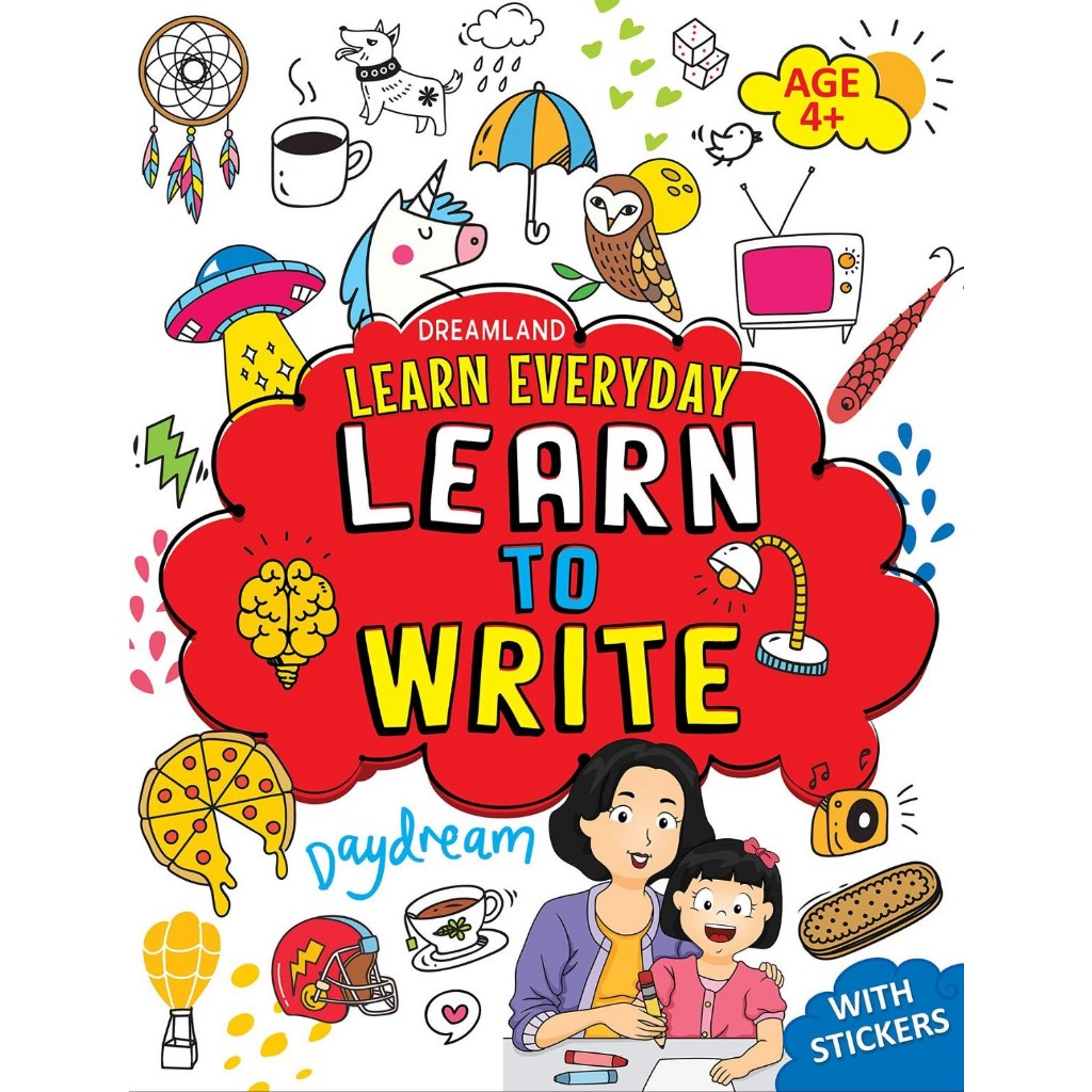 (Age4+) Writing Activity Book for kids with Stickers (Learn Everyday) หนังสือกิจกรรมเสริมพัฒนาการสำหรับเด็ก สมุดกิจกรรม ราคา ถูกที่สุด ดีลบีเคเค