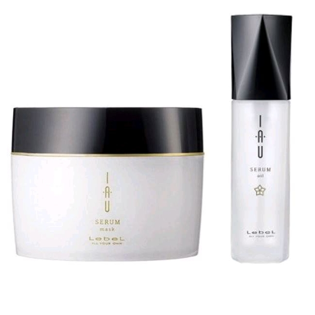 Lebel IAU Serum Mask 170 ml มาส์ก / Oil 100 ml มาส์กและน้ำมัน สำหรับผมแห้งเสียมาก ชี้ฟู ไร้น้ำหนัก
