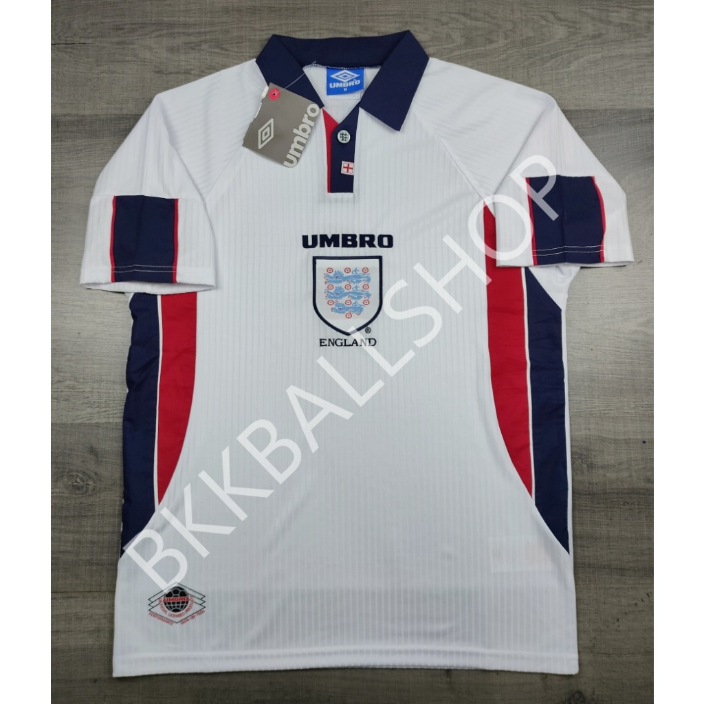 Classic - เสื้อฟุตบอล ย้อนยุค ทีมชาติ England Home อังกฤษ เหย้า ฟุตบอลโลก ปี 1998