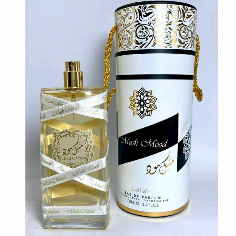 น้ำหอมดูไบแท้100%  musk mood by lattafa ขนาด 100ml. dubai perfume musk mood by lattafa 100ml