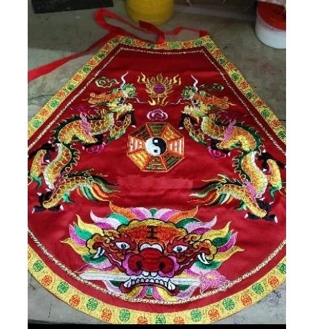 ต้อสั้น เอี้ยมสั้น ลายมังกร-สิงห์คาบดาบ ต้อพระจีน ชุดร่าทรง