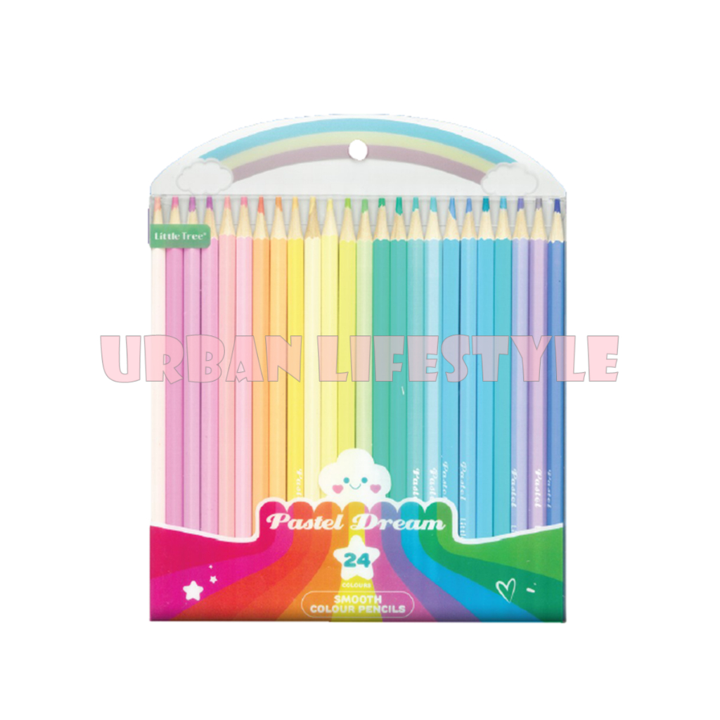 Little Tree ลิตเติ้ลทรี ดินสอสีไม้พาสเทล 12 / 24 สี สีไม้พาสเทล pastel dreamy color pencils