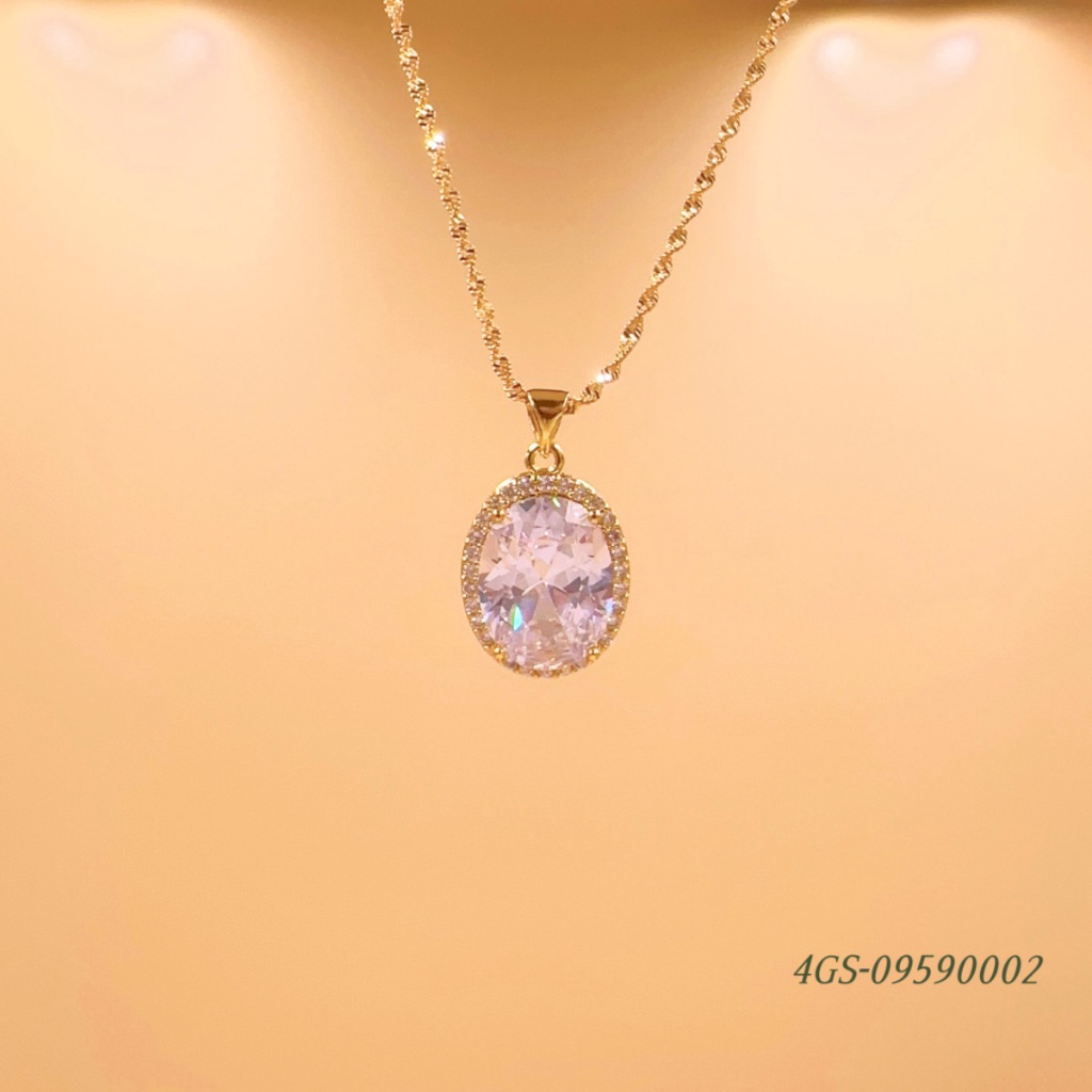 สร้อยคอจี้ทอง 18K 12 แบบ เครื่องประดับแฟชั่น สร้อยคอผู้หญิงไม่ลอกหรือเปลี่ยนเป็นสีเข้ม