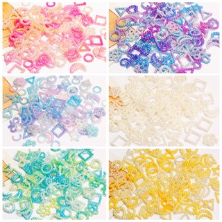 อะไหล่แต่งเล็บ เรซิ่น เครื่องประดับ ลูกปัดไข่มุก หลากสี ABS …