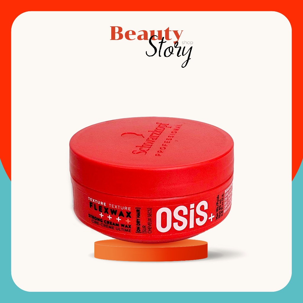 โฉมใหม่ แว็กซ์ครีม Schwarzkopf OSiS+ Ultra Strong Cream Wax Flexwax (แวกซ์ กระปุกแดง 85ml) เนื้อครีม บางเบา อยู่ทรง