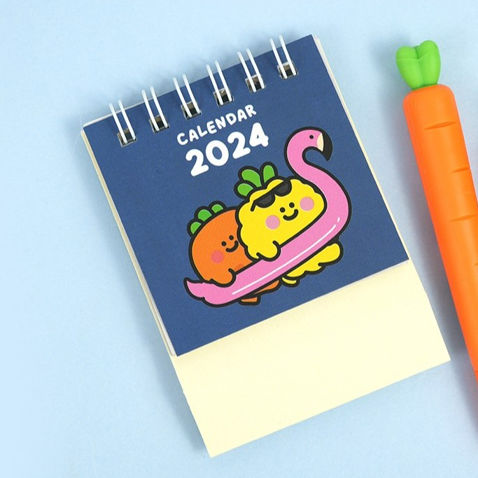 2024 Carrot Small Calendar ปฏิทินตั้งโต๊ะจิ๋ว