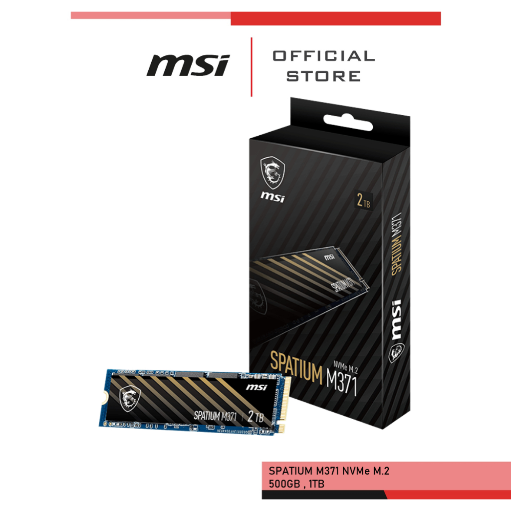 [MSIOAG05 ลด 500] MSI SSD SPATIUM M371 NVMe M.2 500GB