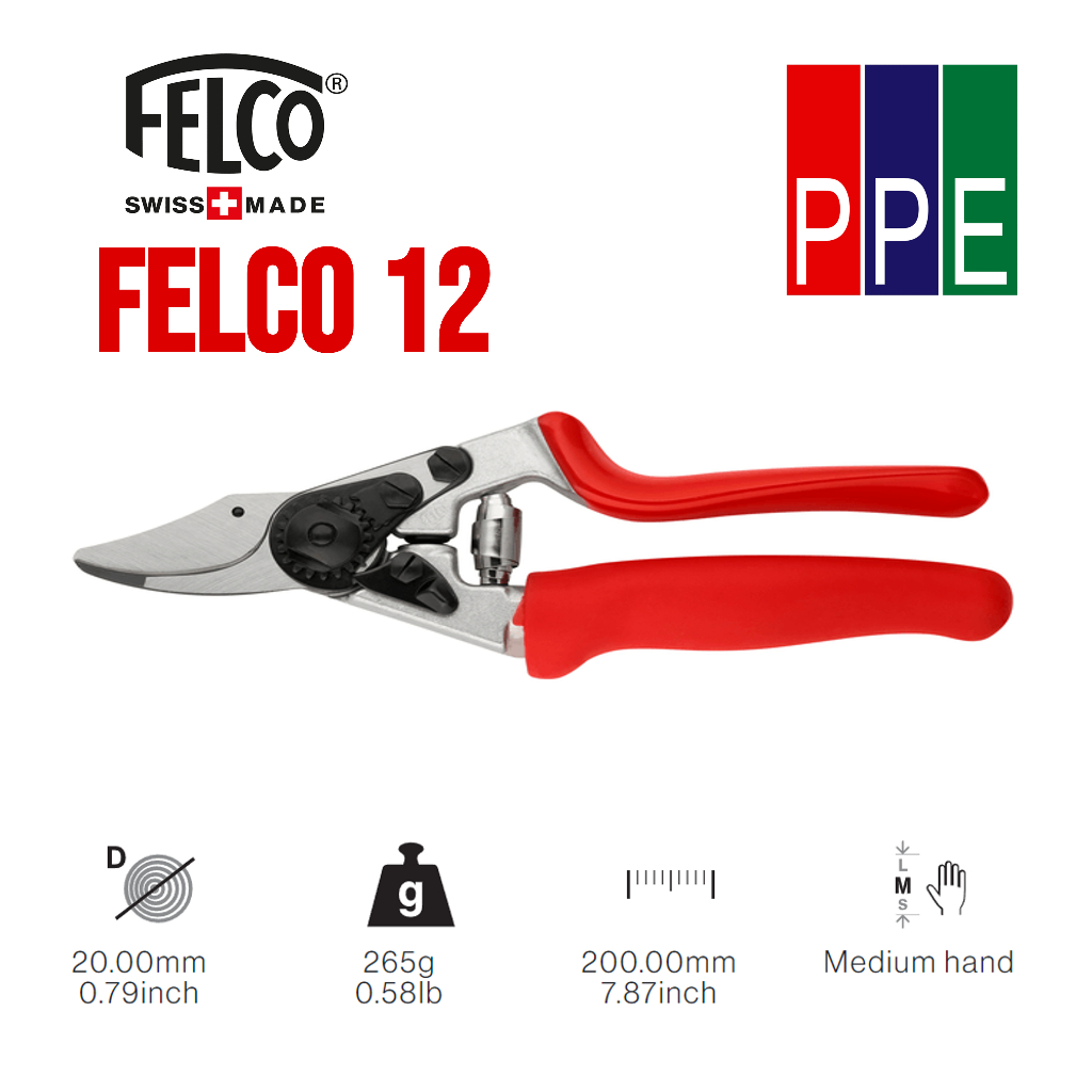 FELCO 12 [FELCO] กรรไกรตัดแต่งกิ่ง กรรไกรงานสวน High performance - Ergonomic - Compact