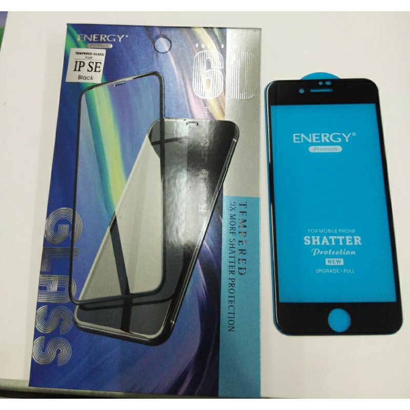 ฟิล์มกันรอย IP SE แบบเต็มจอ สีดำ