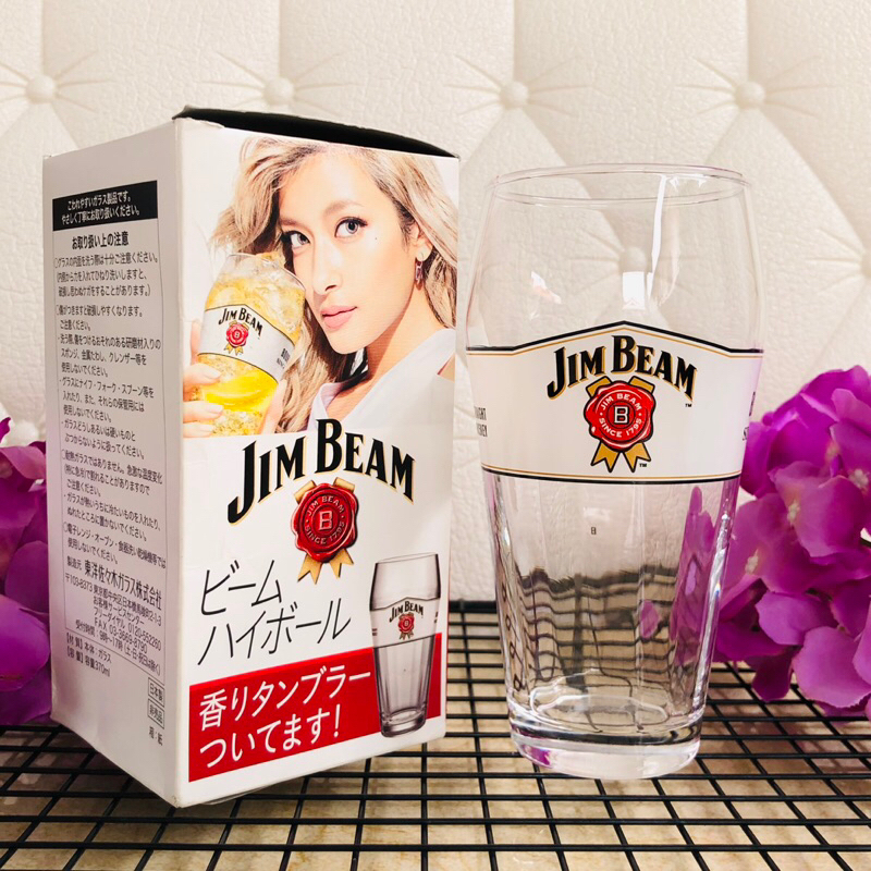 แก้ววิสกี้ JIM BEAM ขนาด 370ml มือสอง จากญี่ปุ่น