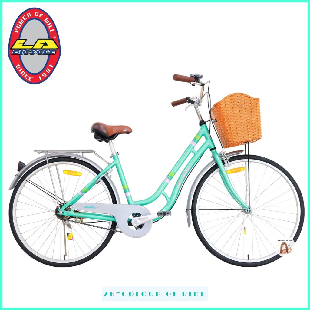 🔥ตัวถังอัลลอยด์🔥 LA Bicycle จักรยาน 26 นิ้ว COLOUR OF RIDE จักรยานผู้ใหญ่ รถจักรยานแม่บ้าน จักรยานแม่บ้าน จักรยานแอลเอ
