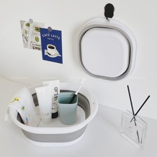 กะละมังพับได้ กะละมังซิลิโคนอเนกประสงค์ กะละมังล้างผัก ซักผ้…