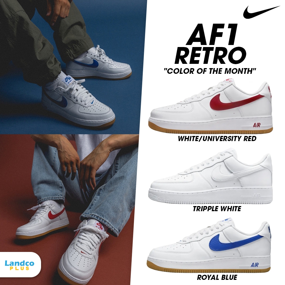 Nike Collection ไนกี้ รองเท้าผ้าใบ Air Force 1 Low Retro "Color of the Month" DJ3911-100 / DJ3911-101 / DJ3911-102 (5400)