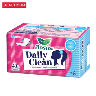 LAURIER Daily Clean No fragrance แผ่นอนามัย 40pcs